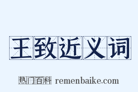 王致近义词是什么意思的图片